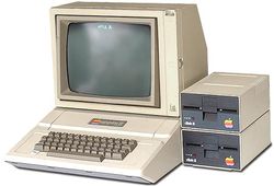 An apple II computer