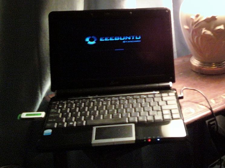 tiny black laptop