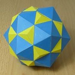 folded paper dodecahedron