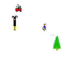 screenshot of skifree game