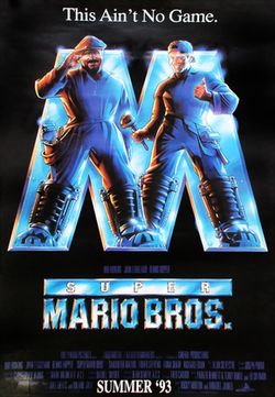 movie poster for super mario brothers movie